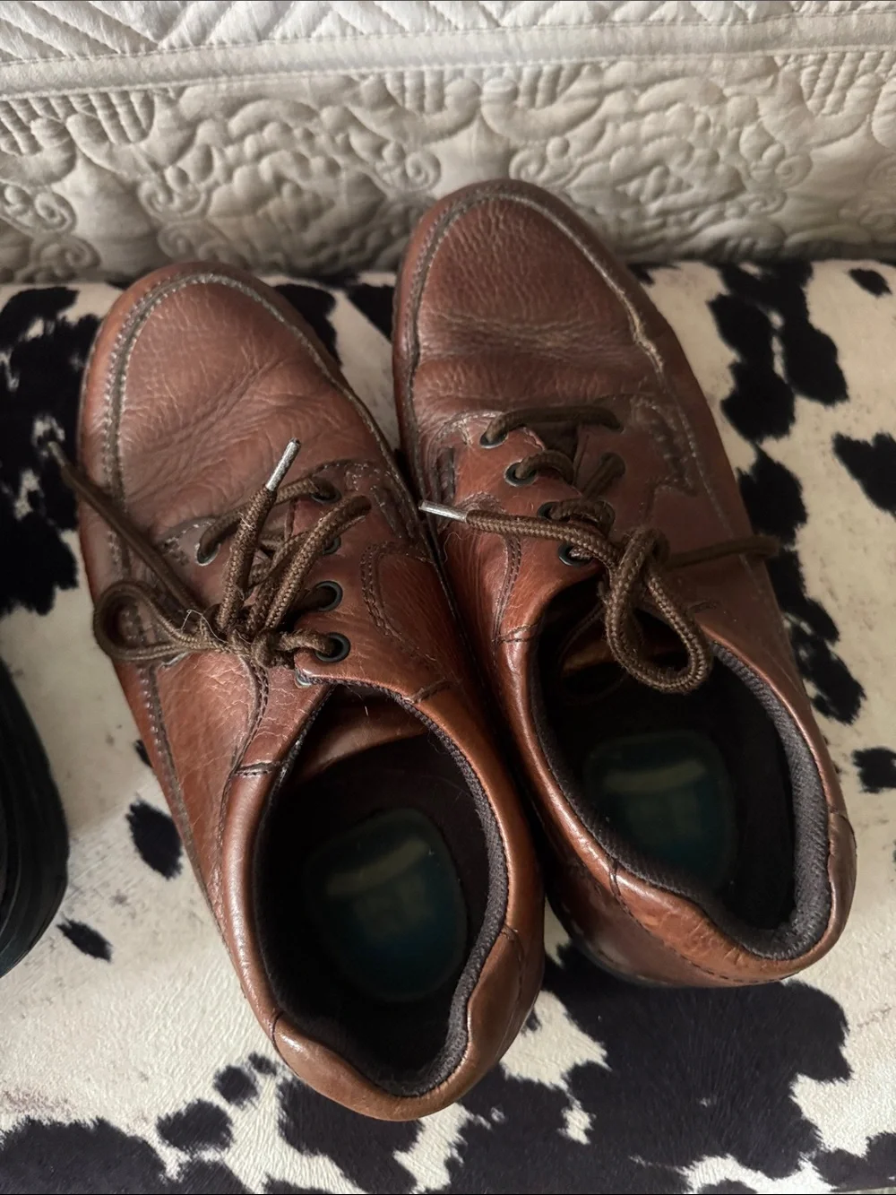 Nunn Bush Black Leather Lace-Up Derbys
